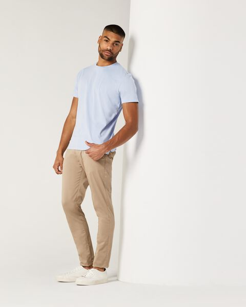 Mens Light Blue Cotton T-Shirt